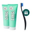 AKCIJA 2+1: "Zing." balinanti ir remineralizuojanti dantų pasta (2 x 75 ml) + DOVANA "Promis" minkštas dantų šepetėlis (1 vnt.)