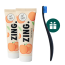 AKCIJA 2+1: "Zing." balinanti ir remineralizuojanti dantų pasta (2 x 75 ml) + DOVANA "Promis" minkštas dantų šepetėlis (1 vnt.)
