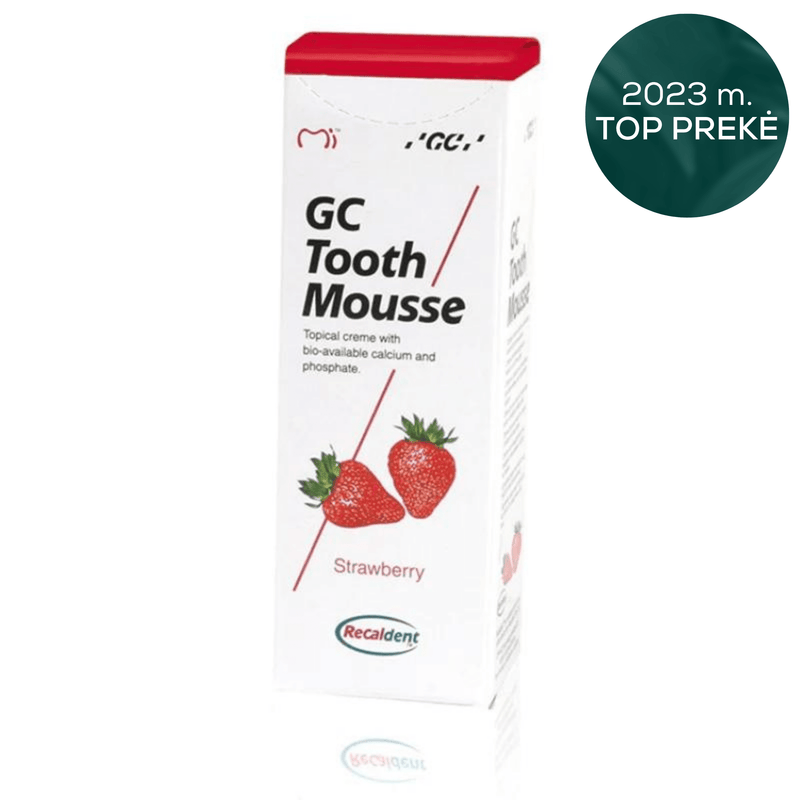 "GC Tooth Mousse" remineralizuojantis dantų kremas be fluoro, 35 ml