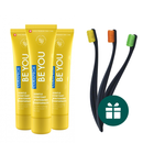 AKCIJA 3+3: "Curaprox Be You" ypatingo skonio balinanti dantų pasta (3 x 60 ml) + DOVANA "Promis" minkšti dantų šepetėliai (3 vnt.)