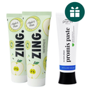 AKCIJA 2+1: "Zing." balinanti ir remineralizuojanti dantų pasta (2 x 75 ml) + DOVANA "Promis Paste" priešuždegiminė dantų pasta (75 ml)