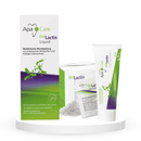 Komplektas su gerosiomis bakterijomis "Apacare": dantų pasta (75 ml), burnos skalavimo skystis (200 ml) ir burnos probiotikų pastilės/milteliai (30 vnt.)