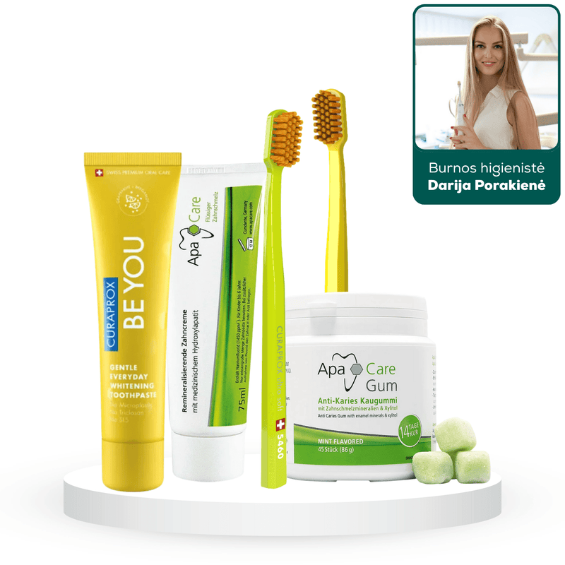 Balinantis burnos higienistės Darijos komplektas