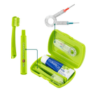 Komplektas vaikams: "Curaprox Kids Travel Set" kelioninis burnos priežiūros rinkinys ir "Dr. Bauer's Xylinetten" pastilės su saldikliu ksilitoliu (30 vnt.)