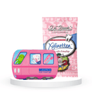 Komplektas vaikams: "Curaprox Kids Travel Set" kelioninis burnos priežiūros rinkinys ir "Dr. Bauer's Xylinetten" pastilės su saldikliu ksilitoliu (30 vnt.)