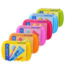 Balinantis komplektas: "Curaprox Be You Travel" kelioninis burnos priežiūros komplektas ir "Dr. Bauer's" pastilės su ksilitoliu (30 vnt.)