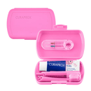 "Curaprox Kids Travel Set" kelioninis burnos priežiūros rinkinys vaikams (6-12 m.)