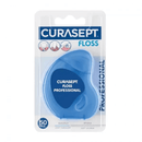 "Curasept Floss Professional" tarpdančių siūlas su pastorinta dalimi ir standžiais galiukais, 50 vnt.