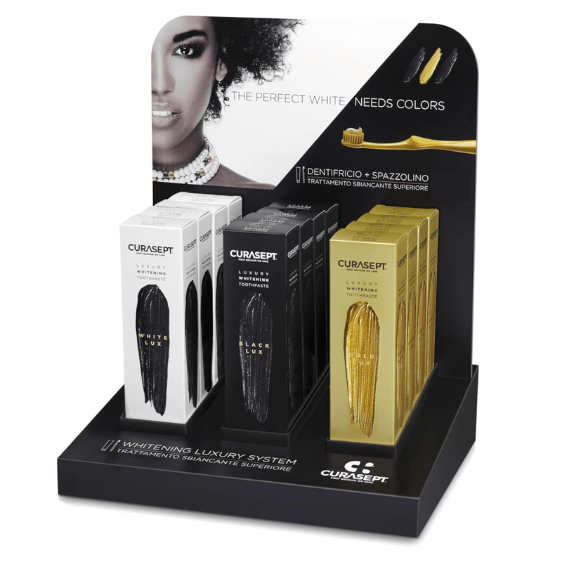 "Curasept White Luxury Whitening" balinanti dantų pasta (citrusinių vaisių skonio), 75 ml