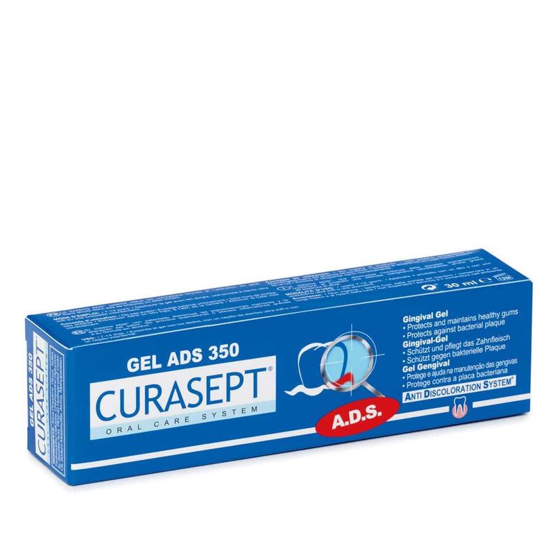 "Curasept Gel ADS 350" burnos gleivinės ir dantenų gelis su chlorheksidinu (0,50%), 30 ml