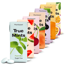 Balinantis ir emalį stiprinantis komplektas:"Promis" ir "Lebon Essentiels" dantų pastos, "DeeLab" liežuvio valiklis ir "True Mints" pastilės