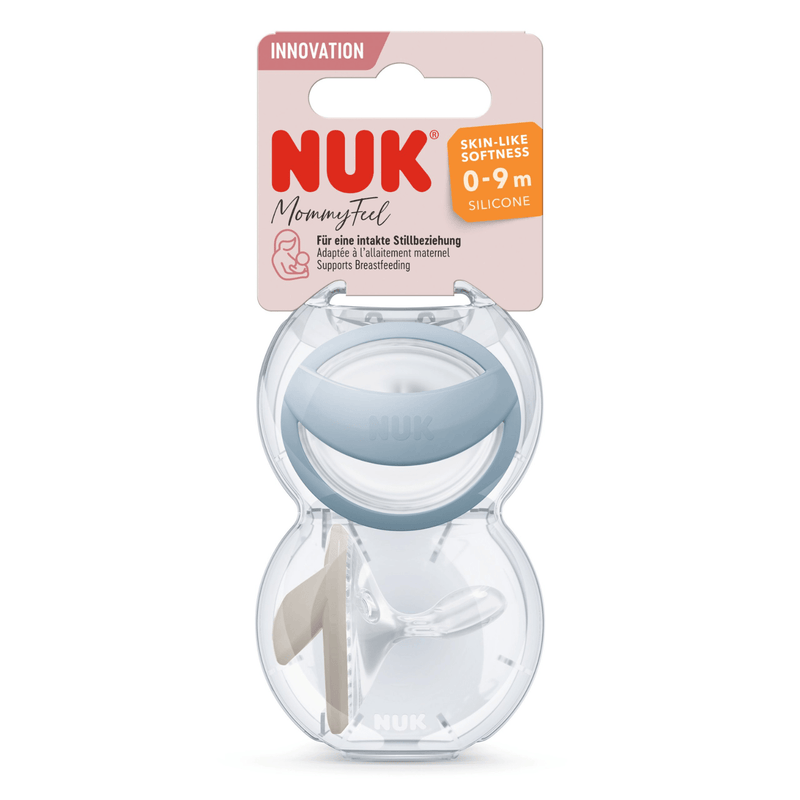 "NUK MommyFeel" silikoninis kūdikių čiulptukas nuo 0 iki 9 mėn, 2 vnt.