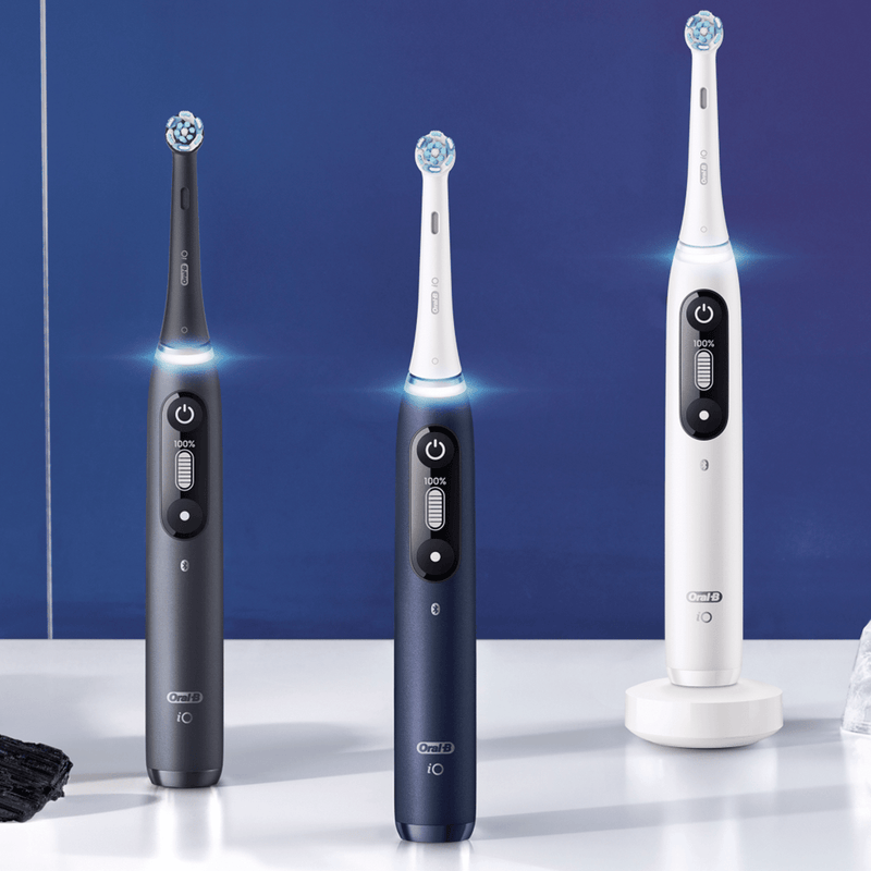 "Oral-B iO7 Duo" elektrinių garsinių dantų šepetėlių komplektas, 2 vnt.