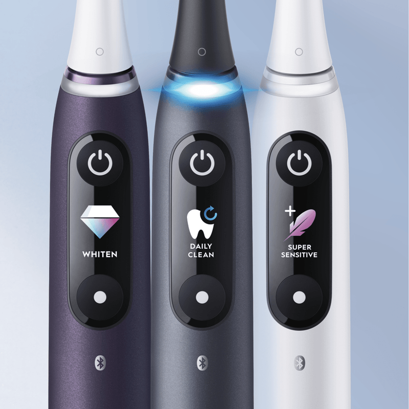 "Oral-B iO8 Duo" elektrinių garsinių dantų šepetėlių komplektas, 2 vnt.