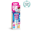 "Piksters Plaque Glo" apnašas nudažanti dantų pasta ir lemputė joms pastebėti