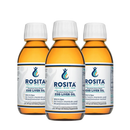 3 MĖN. KURSAS: "Rosita" tyri skysti žuvų taukai, 150 ml x 3 vnt. (maisto papildas)