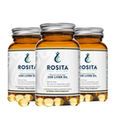 3 MĖN. KURSAS: "Rosita" tyri žuvų taukai kapsulėmis, 90 vnt. (maisto papildas)