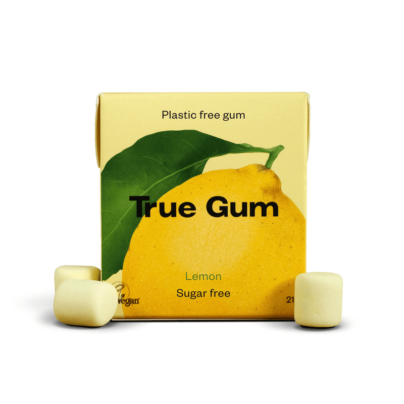 "True Gum" natūrali becukrė kramtomoji guma su ksilitoliu, 13 vnt. pakuotėje