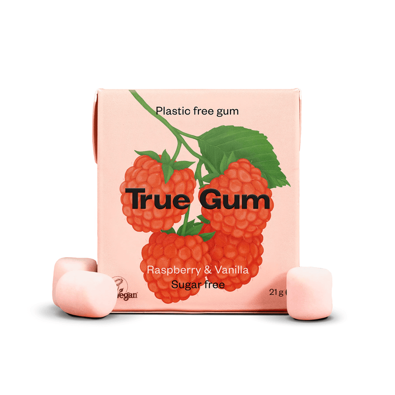 "True Gum" natūrali becukrė kramtomoji guma su ksilitoliu, 13 vnt. pakuotėje