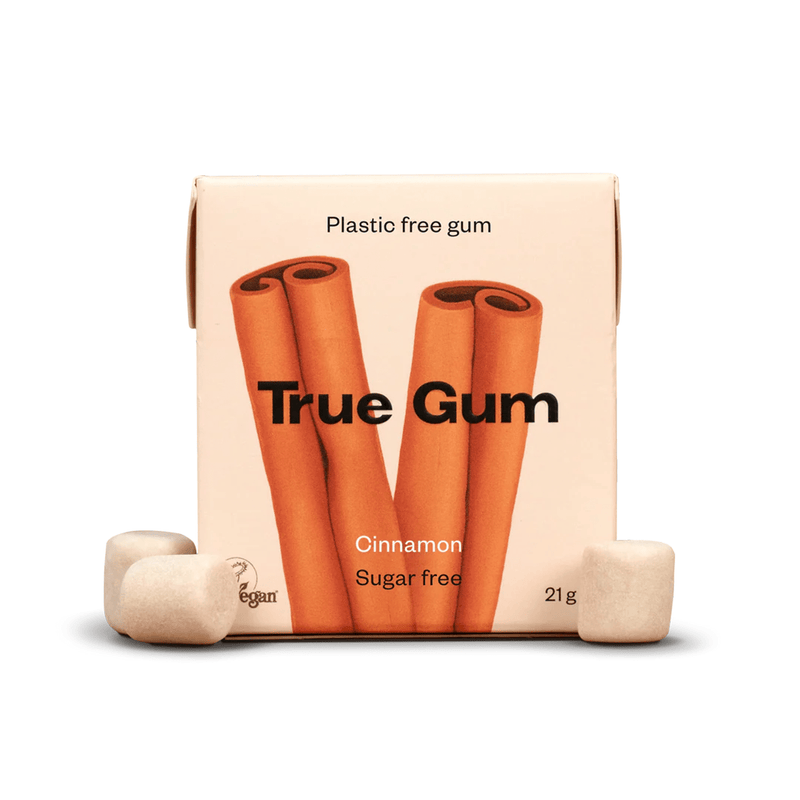 "True Gum" natūrali becukrė kramtomoji guma su ksilitoliu, 13 vnt. pakuotėje