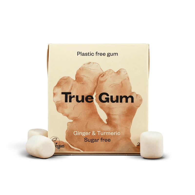 "True Gum" natūrali becukrė kramtomoji guma su ksilitoliu, 13 vnt. pakuotėje