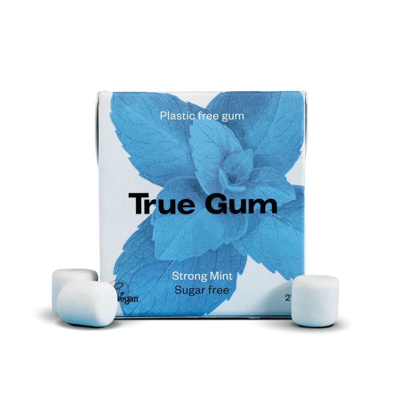 "True Gum" natūrali becukrė kramtomoji guma su ksilitoliu, 13 vnt. pakuotėje