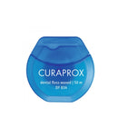 "Curaprox DF 834" vaškuotas mėtų skonio dantų siūlas turintiems estetinių plombų, 50 m