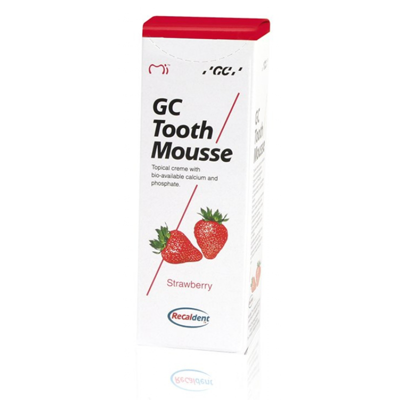 "GC Tooth Mousse" remineralizuojančio dantų kremo be fluoro pakuotė, 35 mililitrų