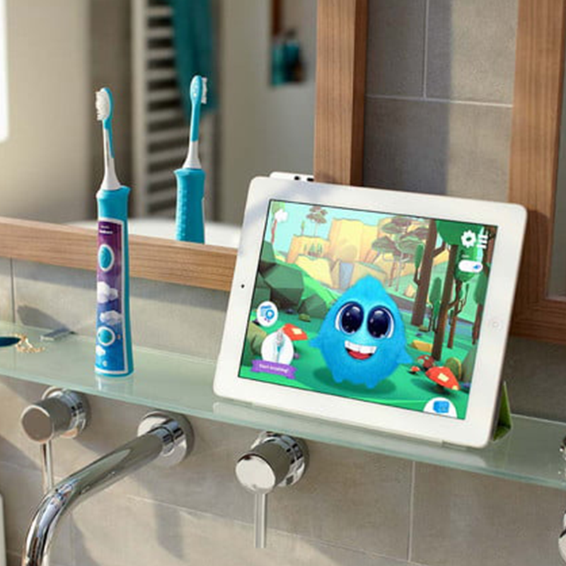 "Philips Sonicare for Kids" elektrinis dantų šepetėlis vaikams ir speciali programėle