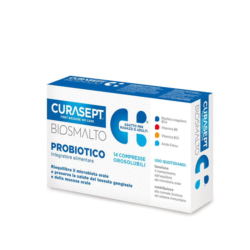 "Curasept Biosmalto" pastilės su burnos probiotikais, 14 vnt.