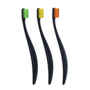 Promis Trio Black 3 vnt. minkštų juodų dantų šepetėlių pakuotė